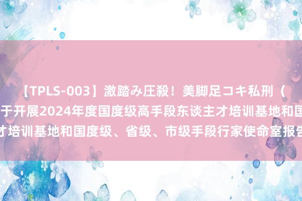 【TPLS-003】激踏み圧殺！美脚足コキ私刑（リンチ） JUN女王様 对于开展2024年度国度级高手段东谈主才培训基地和国度级、省级、市级手段行家使命室报告评比使命的告知