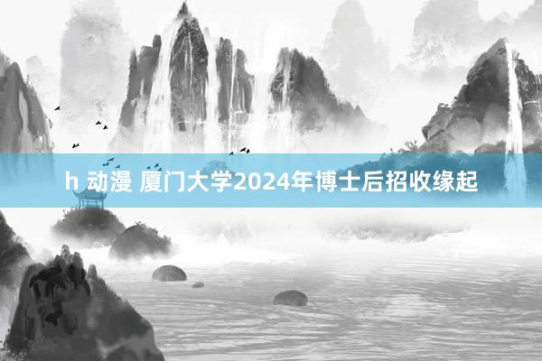 h 动漫 厦门大学2024年博士后招收缘起