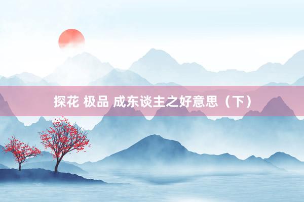 探花 极品 成东谈主之好意思（下）