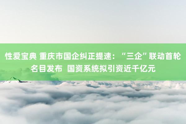 性爱宝典 重庆市国企纠正提速：“三企”联动首轮名目发布  国